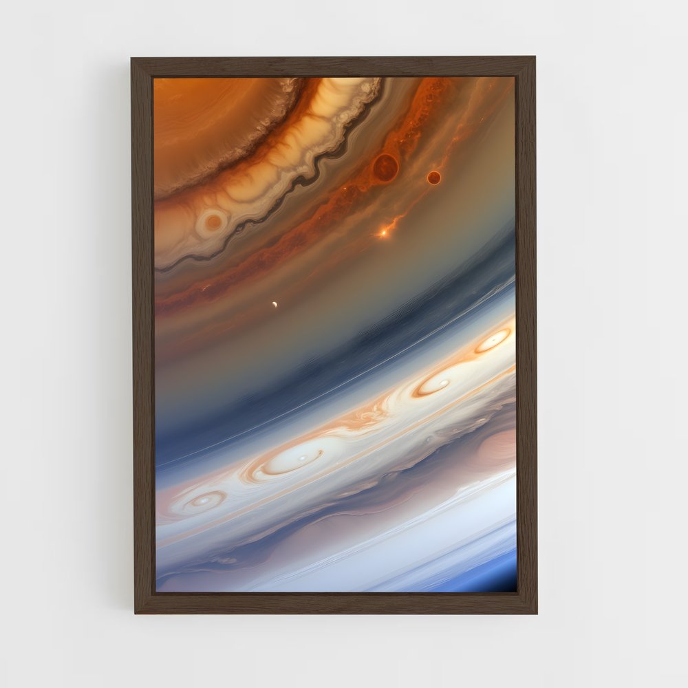 Poster Saturne Éblouissant – affiche Système solaire (vue 5)